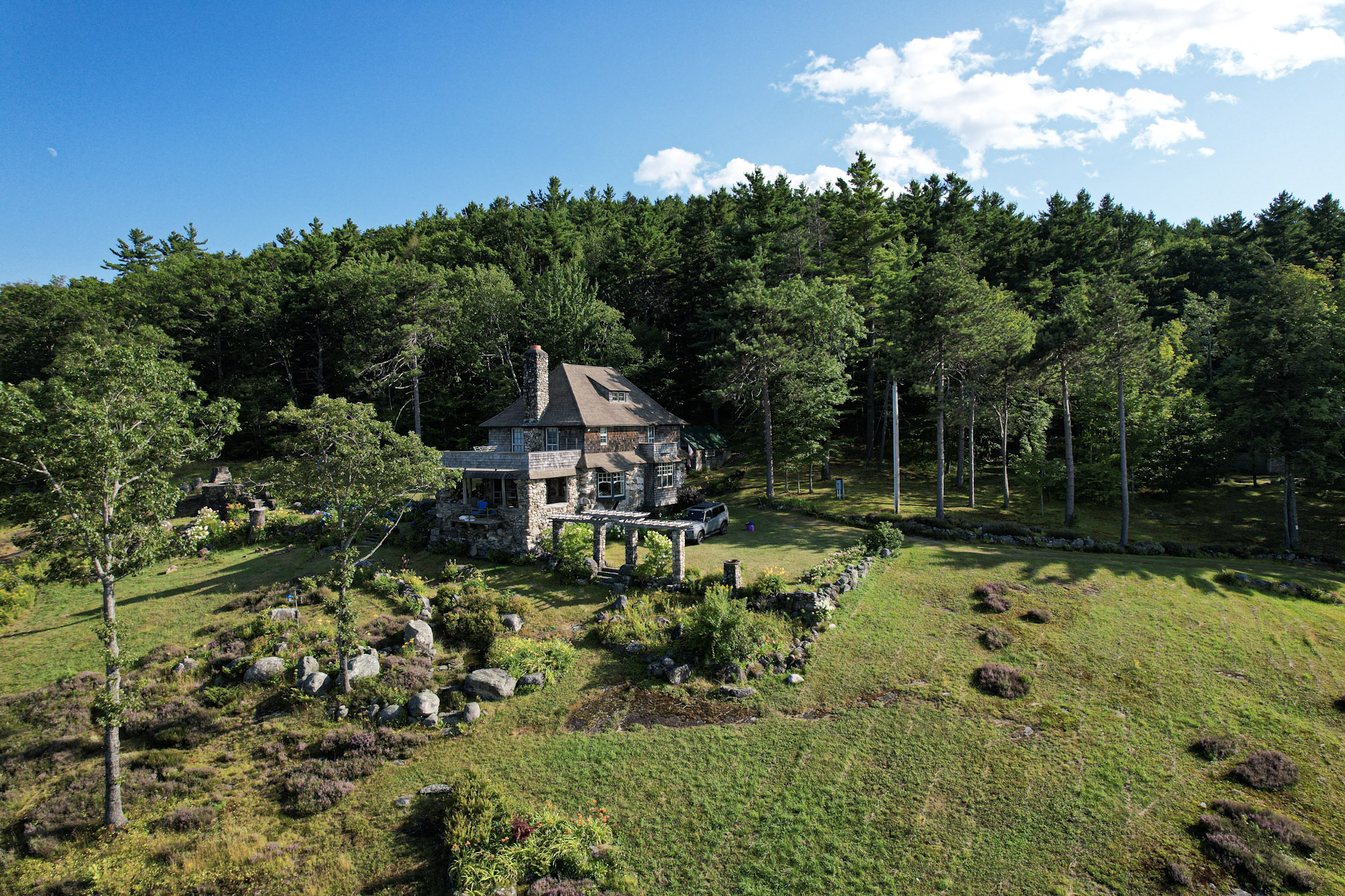 Aerial property photography, Maine